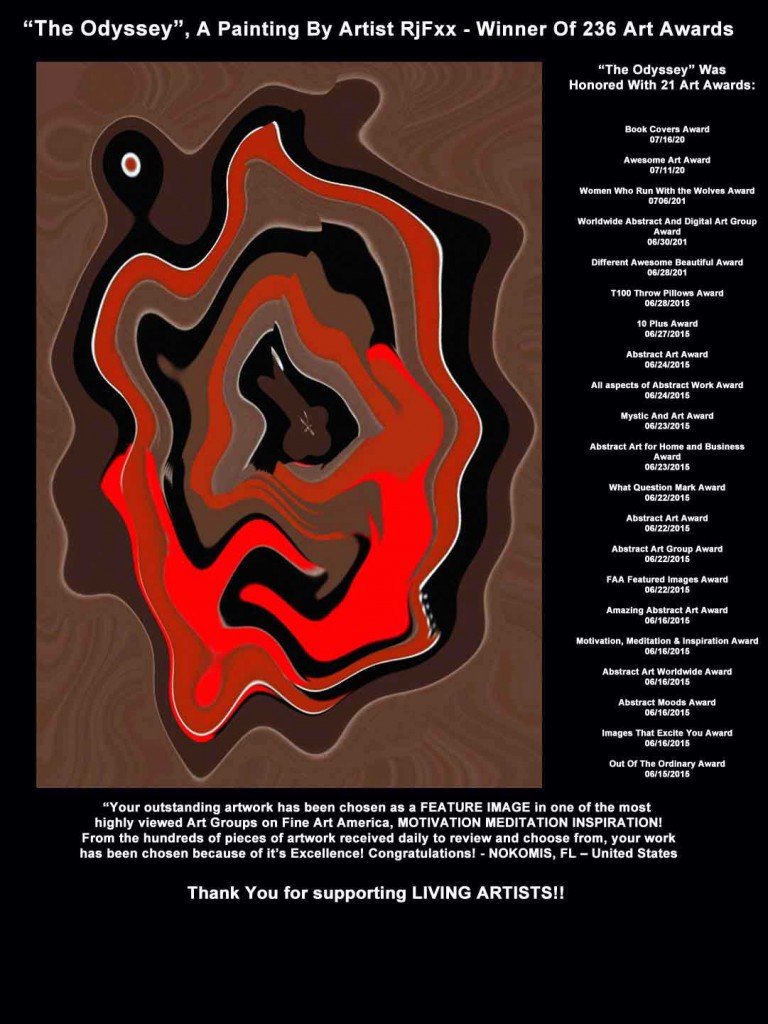 "The Odyssey", an abstract painting by RjF